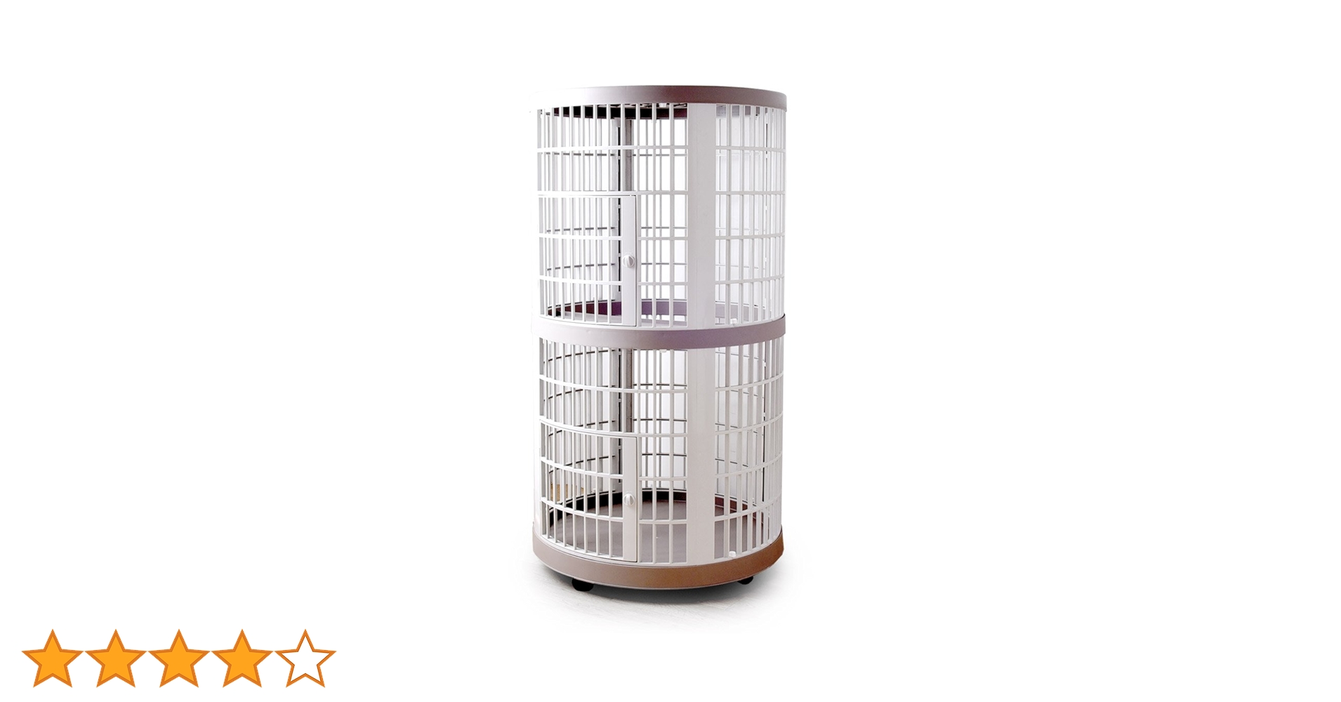 Amazon.co.jp: タンスのゲン 猫ケージ 2段 高さ140cm【錆びない 音が響